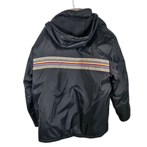 Vtg FedEx Reflective Heavy Hooded Coat Sz XXL Delivery Uniform Stan Herman - Picture 2 of 15